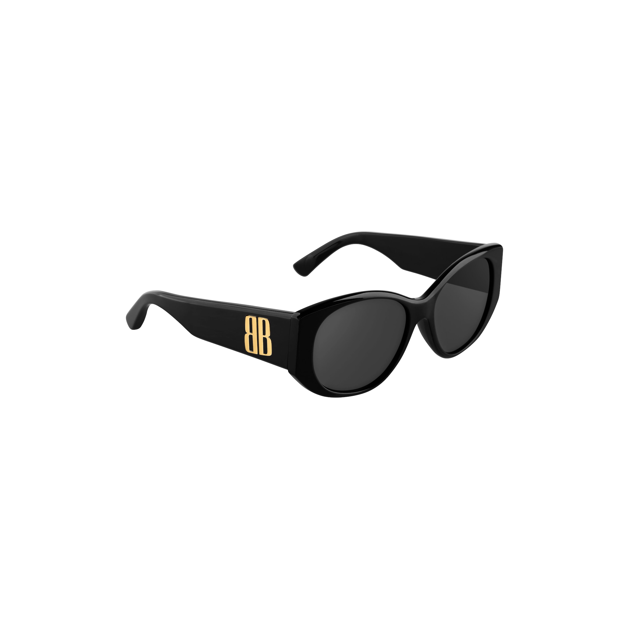 Women’s Nano Round Sunglasses in Black - Image 5